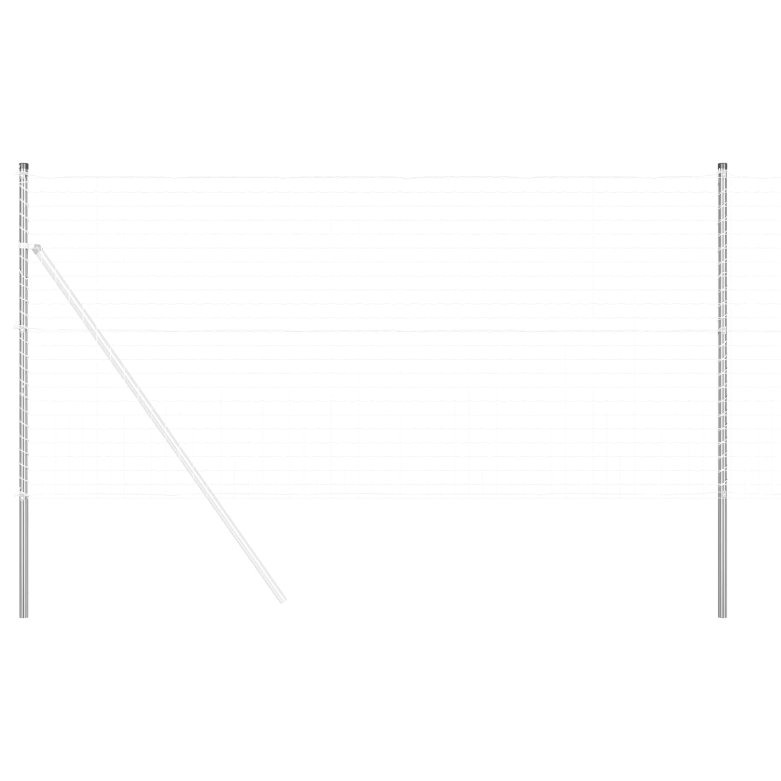 Tvorelės stulpas 12 pcs Sidabro