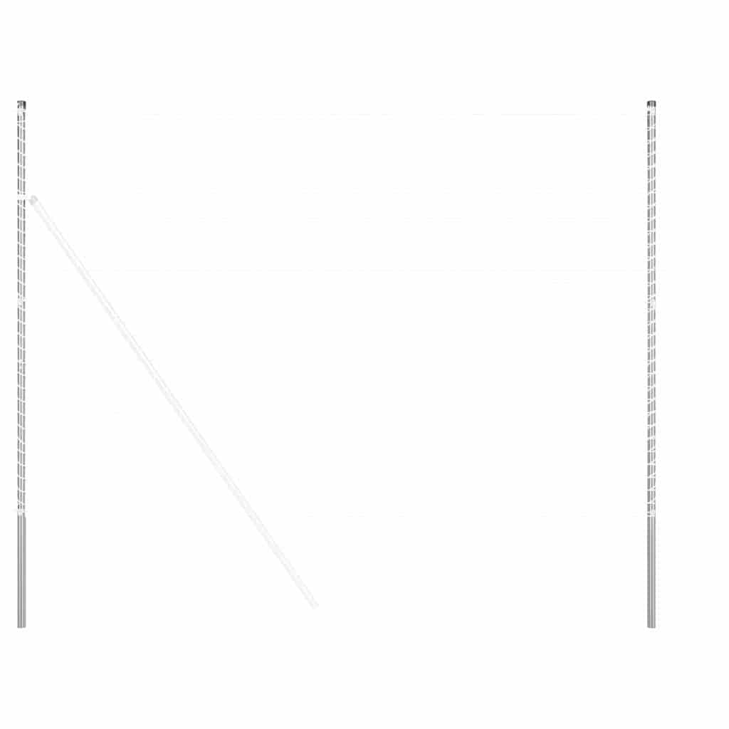 Tvorelės stulpas 2 pcs Sidabro