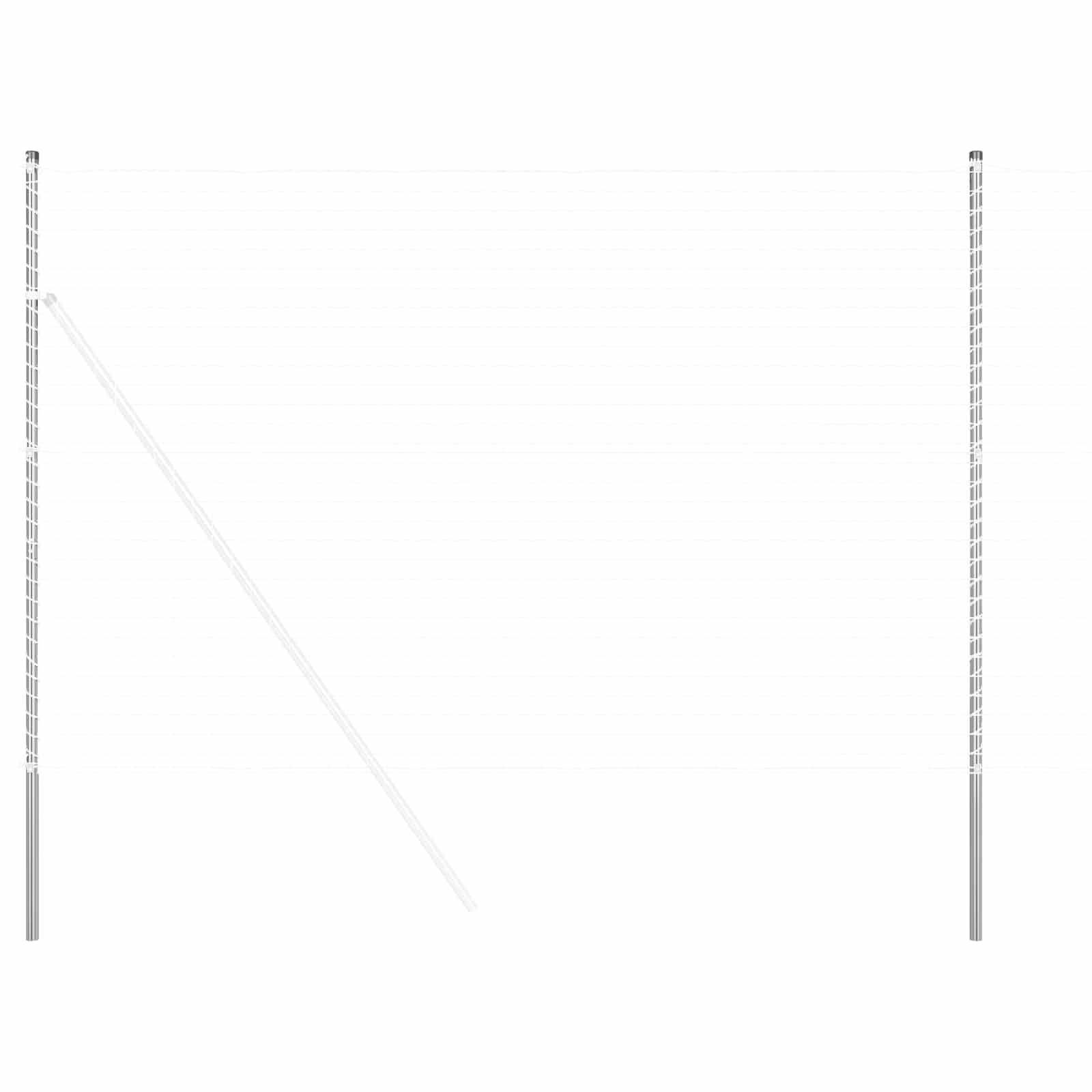 Tvorelės stulpas 12 pcs Sidabro