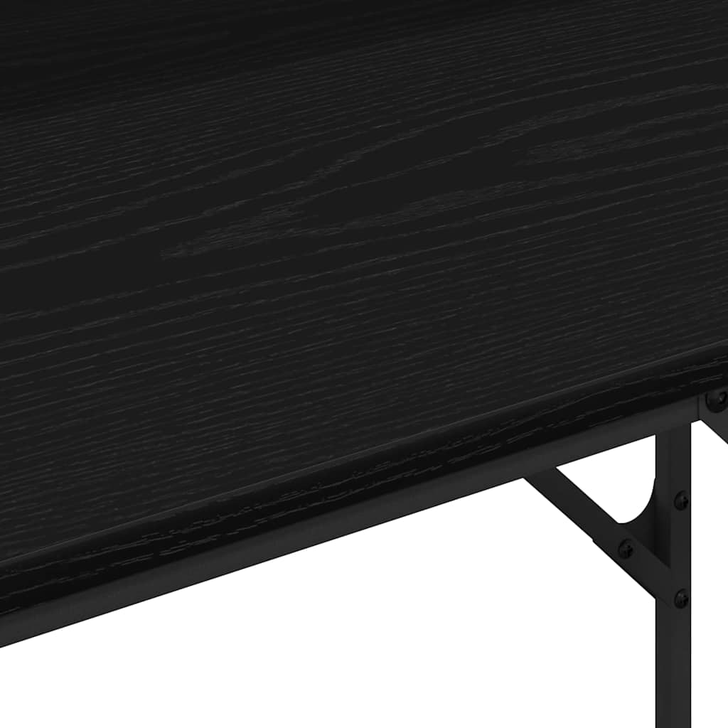 Black oak table 100 x 50 x 86.5 cm Engineered wood