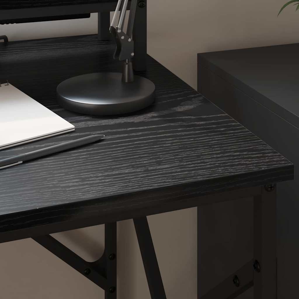 Black oak table 100 x 50 x 86.5 cm Engineered wood