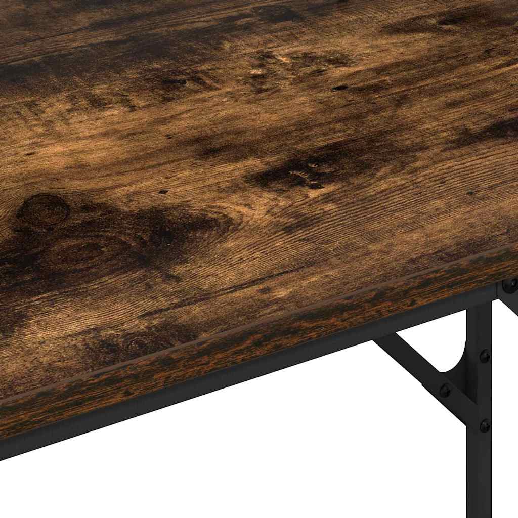 Smoked Oak Table 100 x 50 x 86.5 cm Engineered Wood