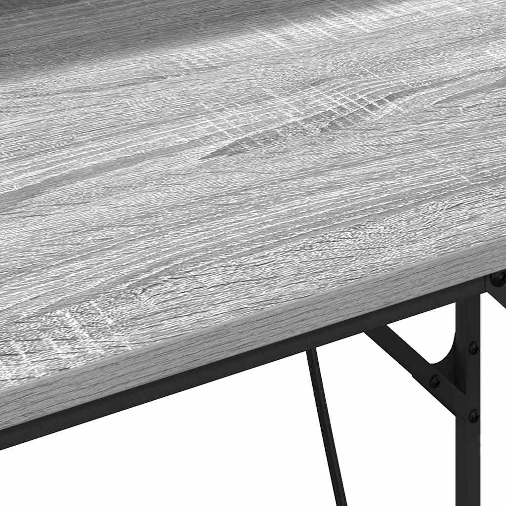 Stalas Pilka sonoma ąžuolo 100 x 50 x 86.5 cm Apdirbta mediena