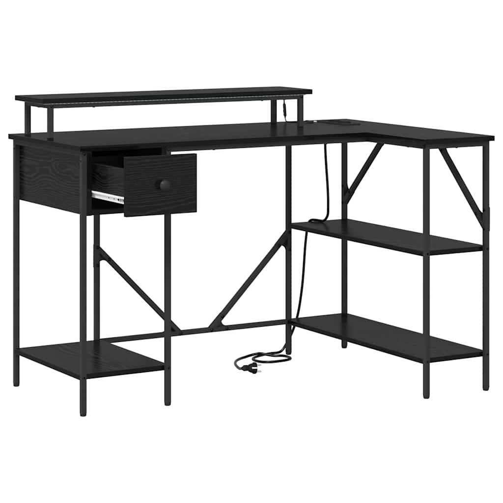 Stalas juoda ąžuolo 120 x 79 x 86.5 cm Apdirbta mediena