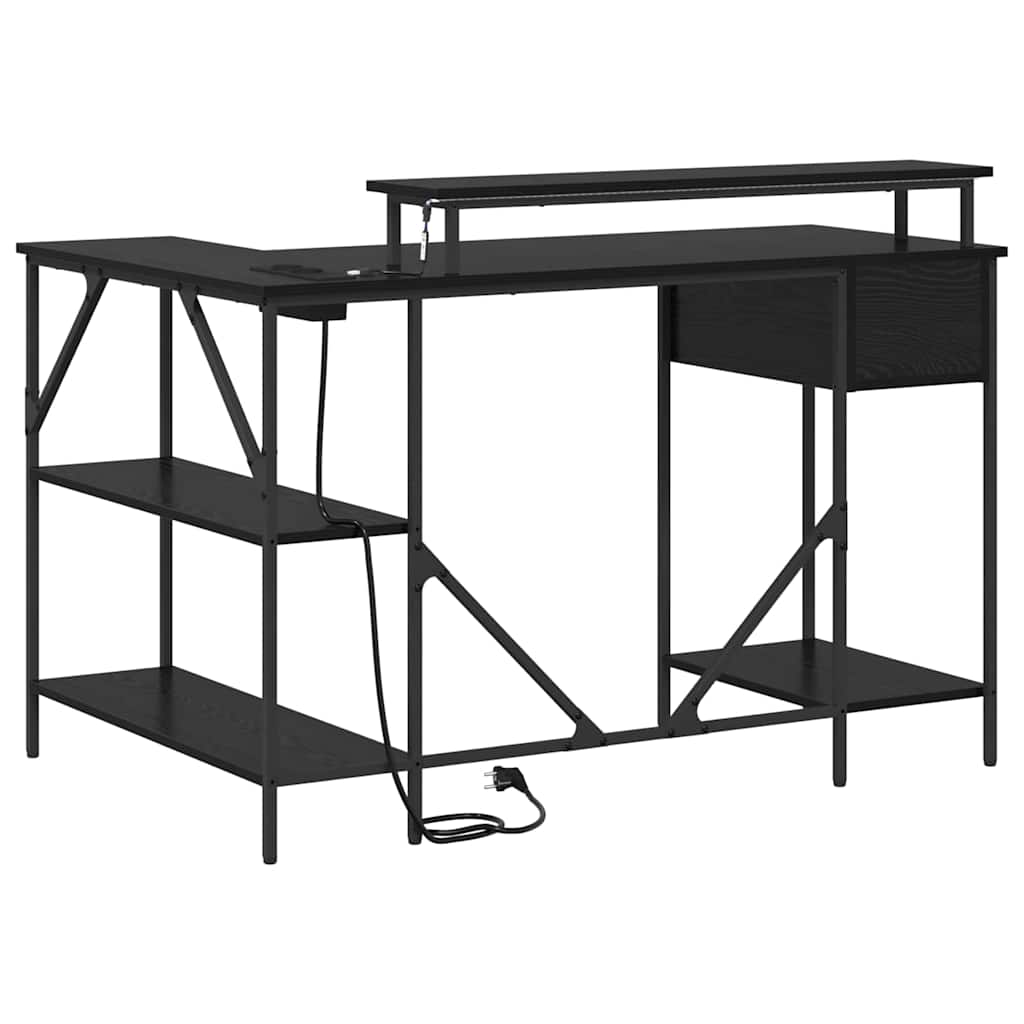 Stalas juoda ąžuolo 120 x 79 x 86.5 cm Apdirbta mediena