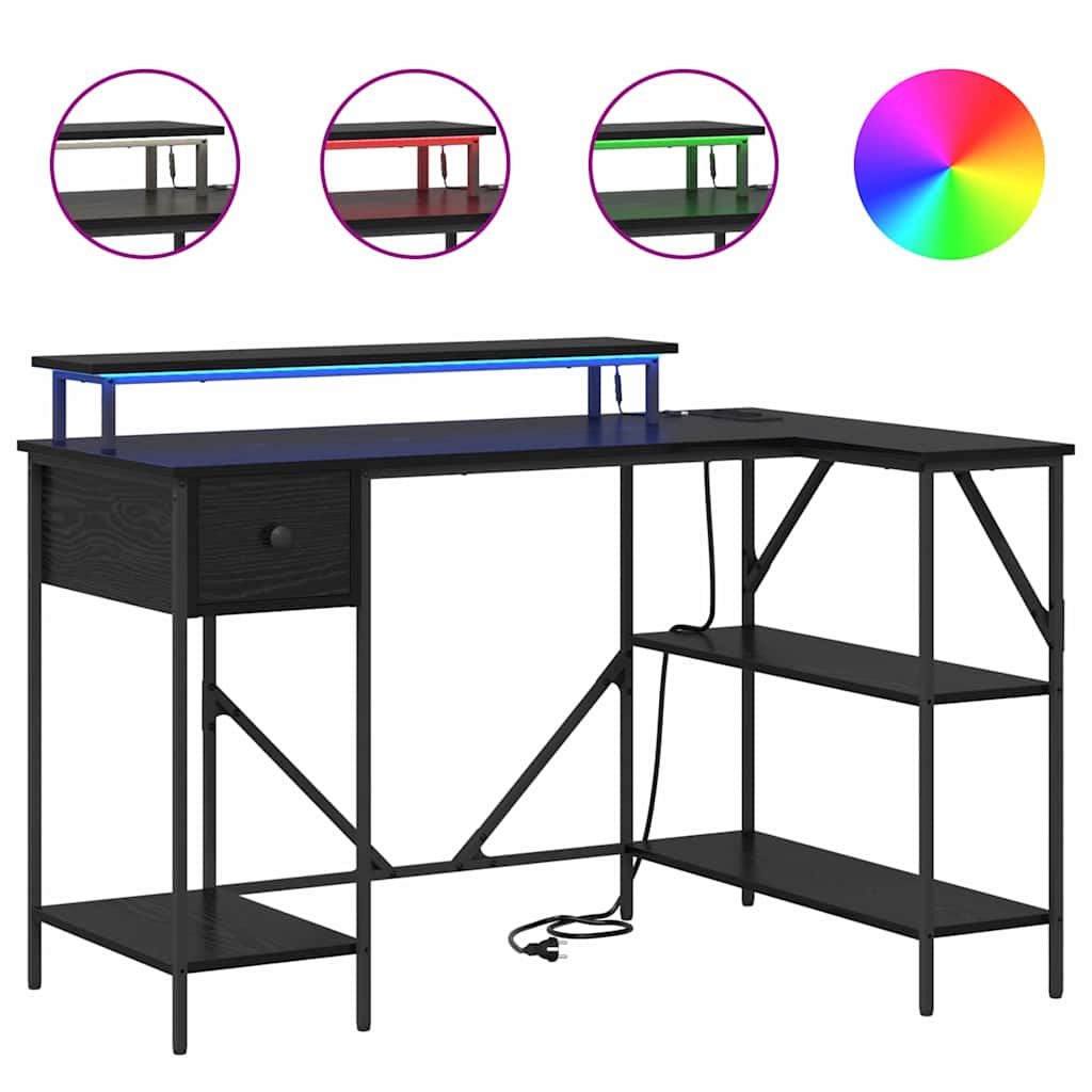 Stalas juoda ąžuolo 120 x 79 x 86.5 cm Apdirbta mediena