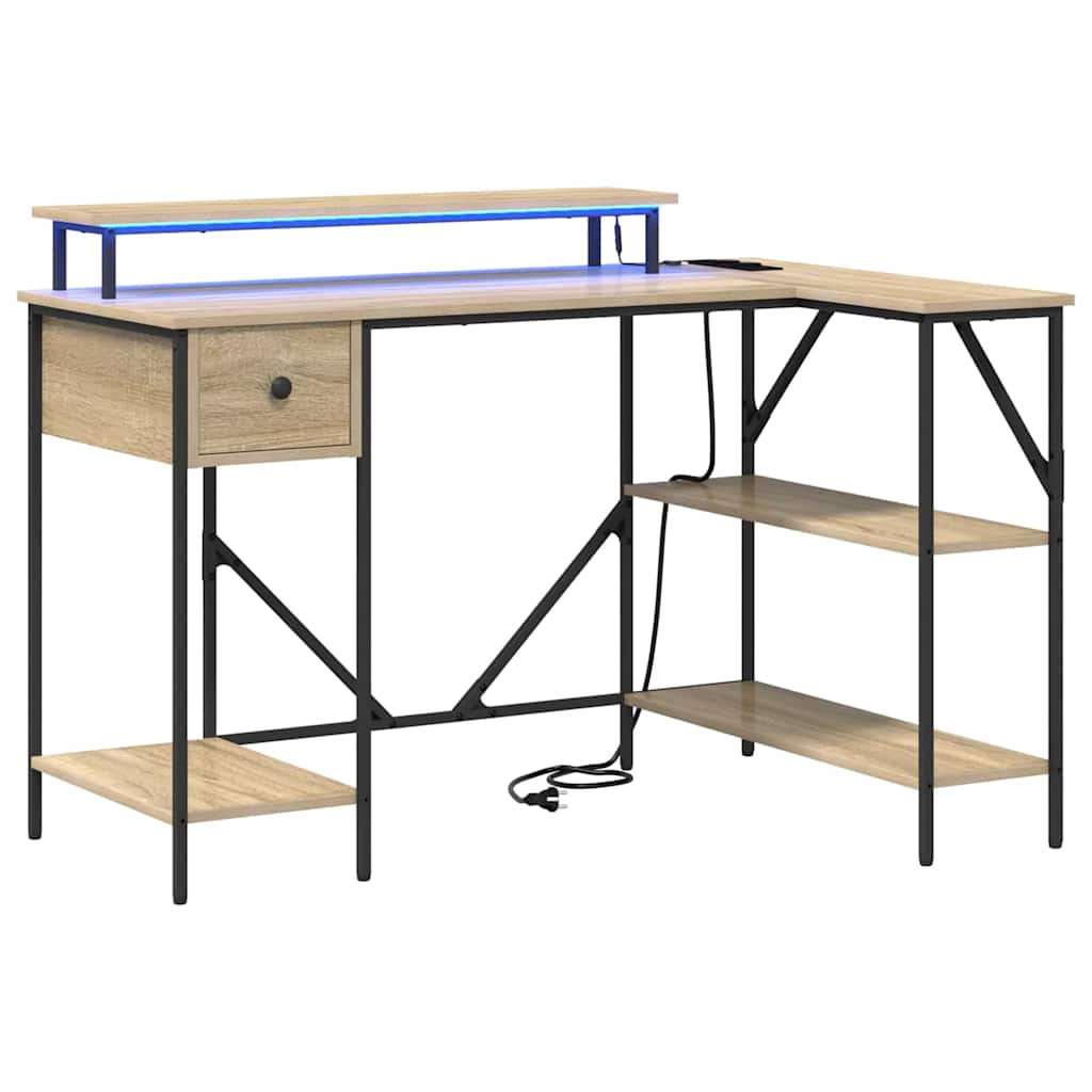 Stalas Sonoma ąžuolas 120 x 79 x 86.5 cm Apdirbta mediena