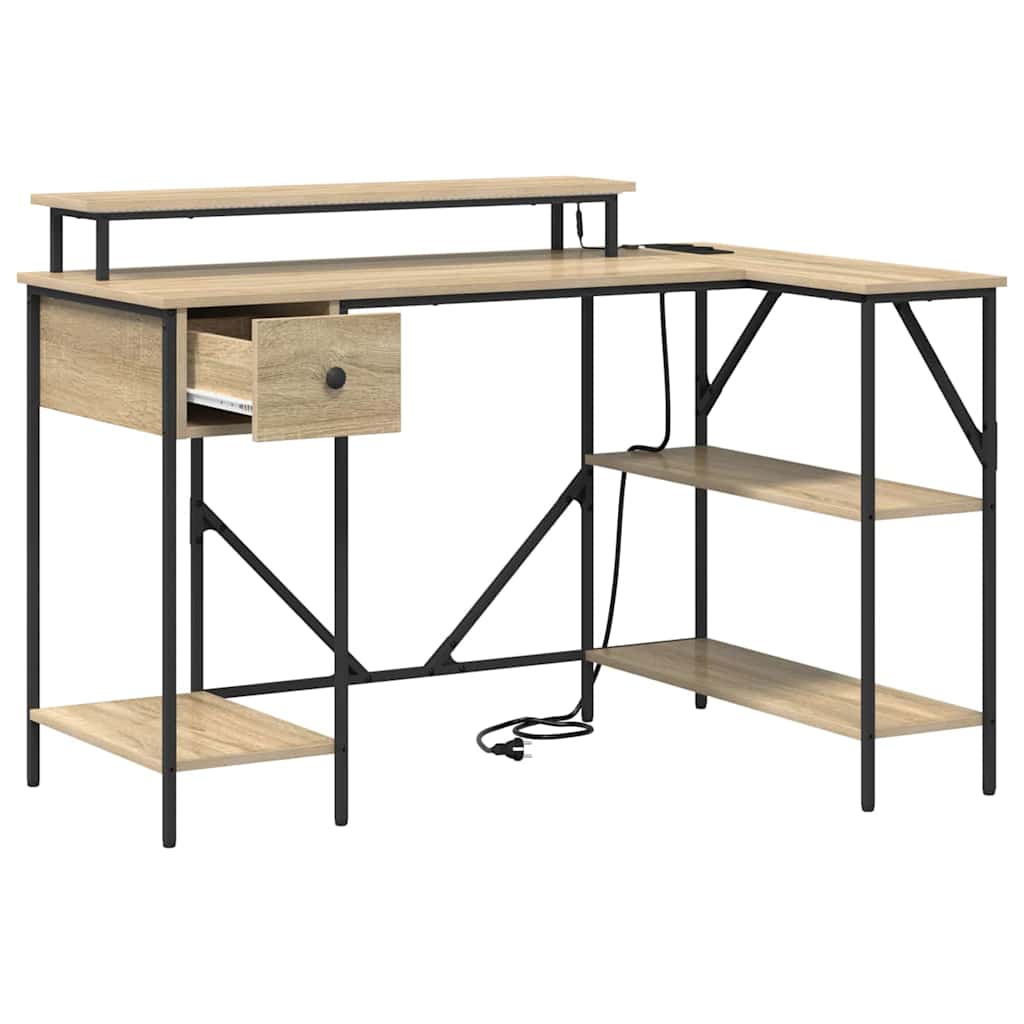 Stalas Sonoma ąžuolas 120 x 79 x 86.5 cm Apdirbta mediena