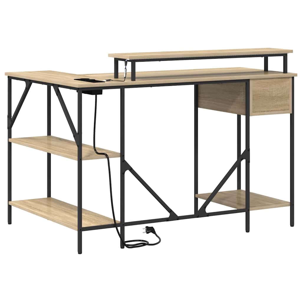 Stalas Sonoma ąžuolas 120 x 79 x 86.5 cm Apdirbta mediena