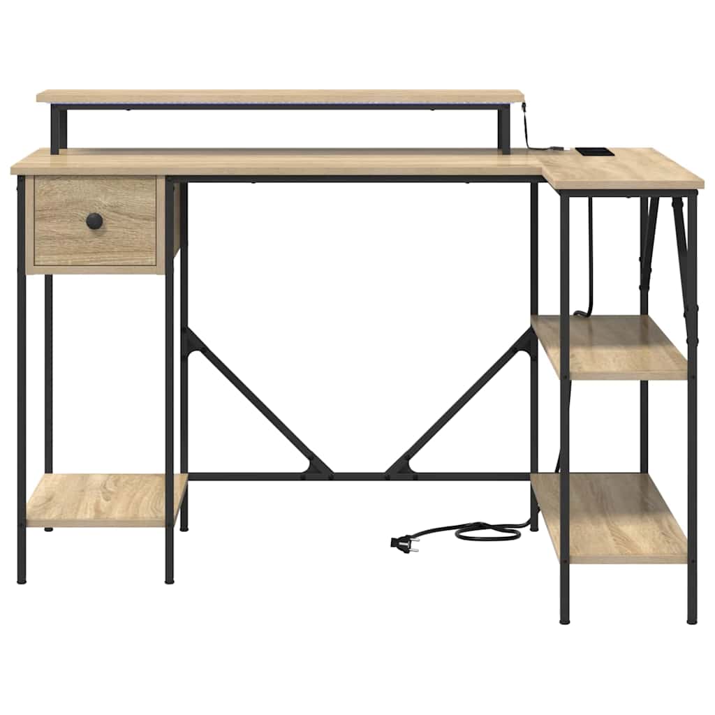 Stalas Sonoma ąžuolas 120 x 79 x 86.5 cm Apdirbta mediena