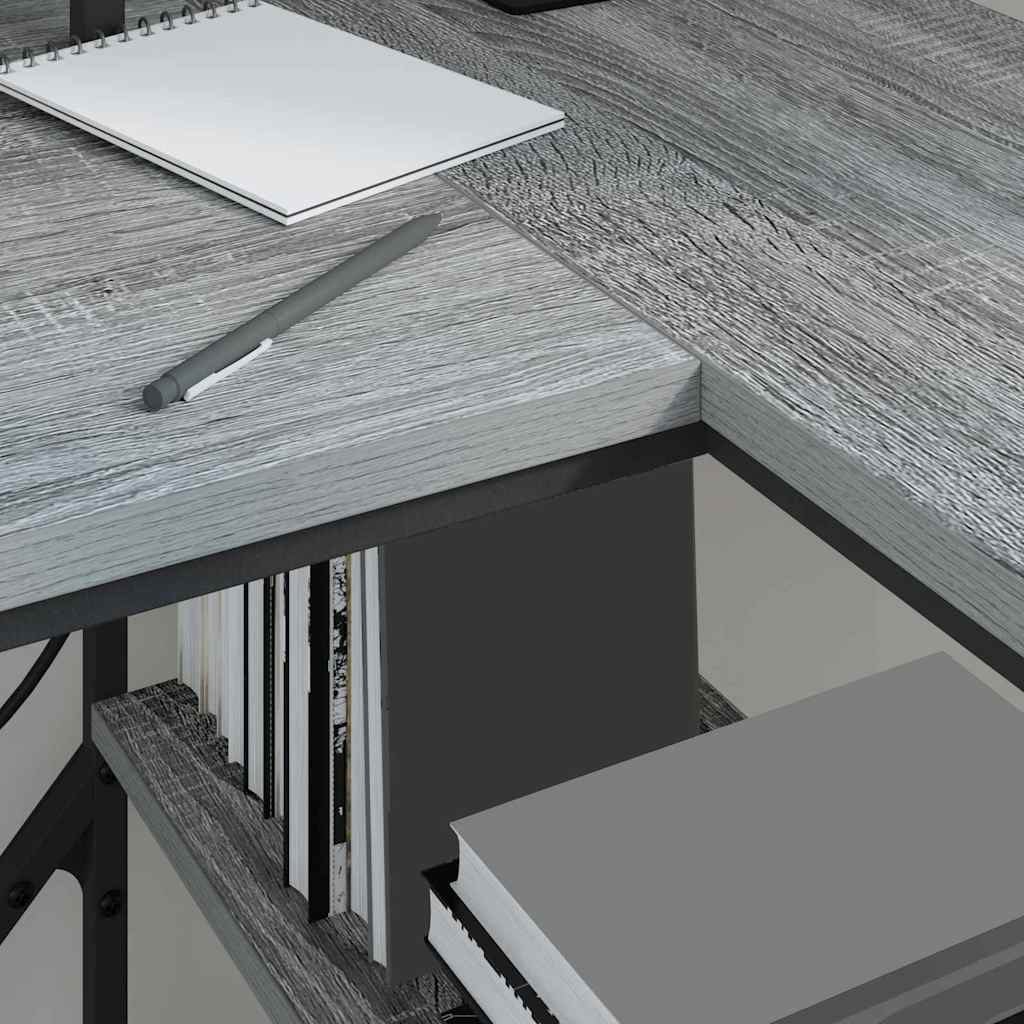 Table Grey Sonoma Oak 120 x 79 x 86.5 cm Engineered wood