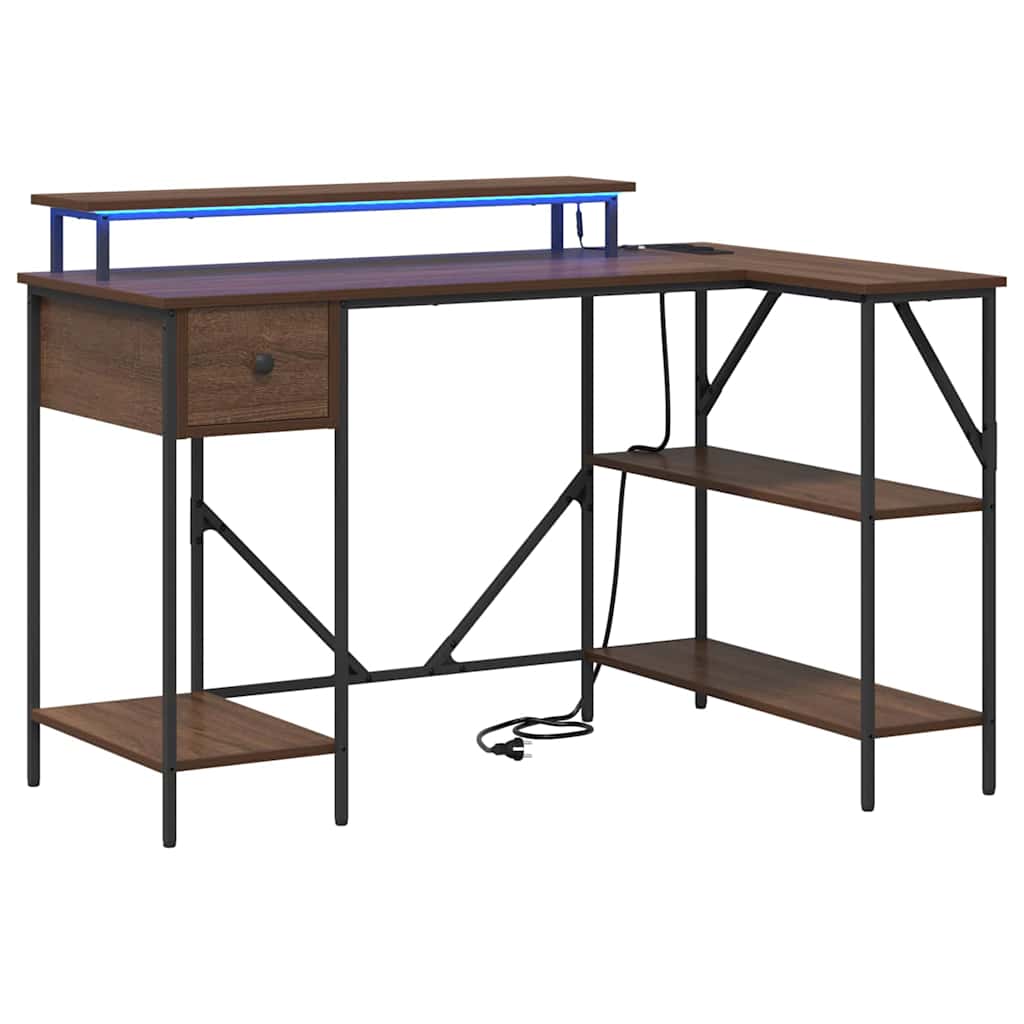 Galds brūns ozola 120 x 79 x 86.5 cm Apstrādāta koksne