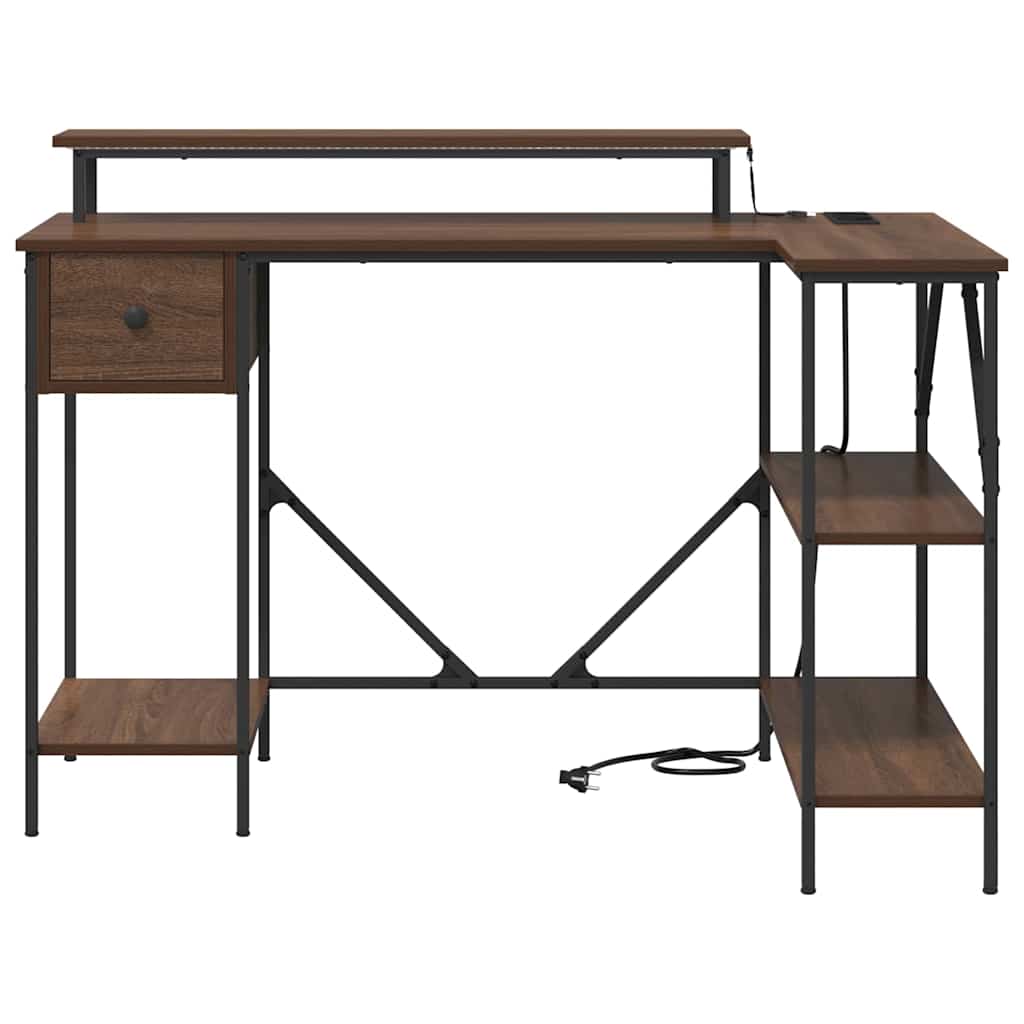 Galds brūns ozola 120 x 79 x 86.5 cm Apstrādāta koksne