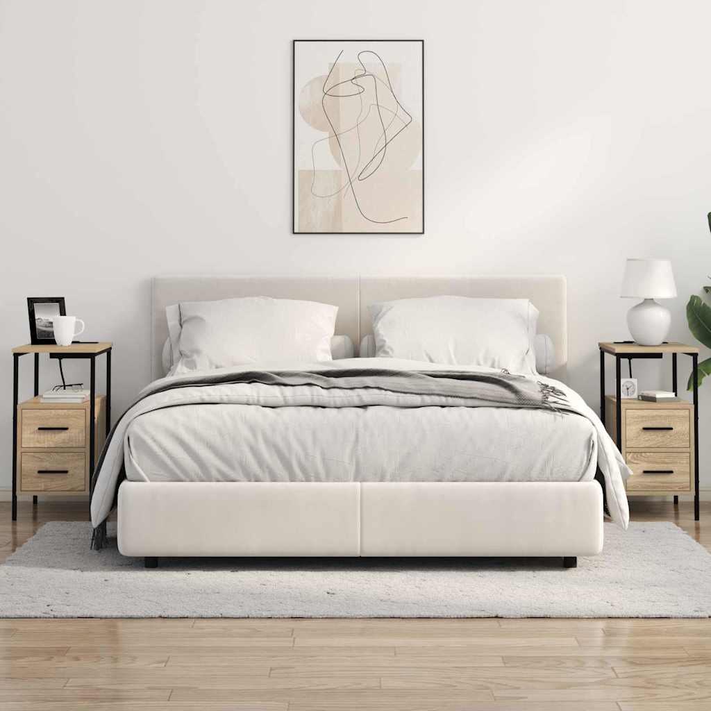 Bedside table with drawer Sonoma oak 30 x 48 x 61 cm