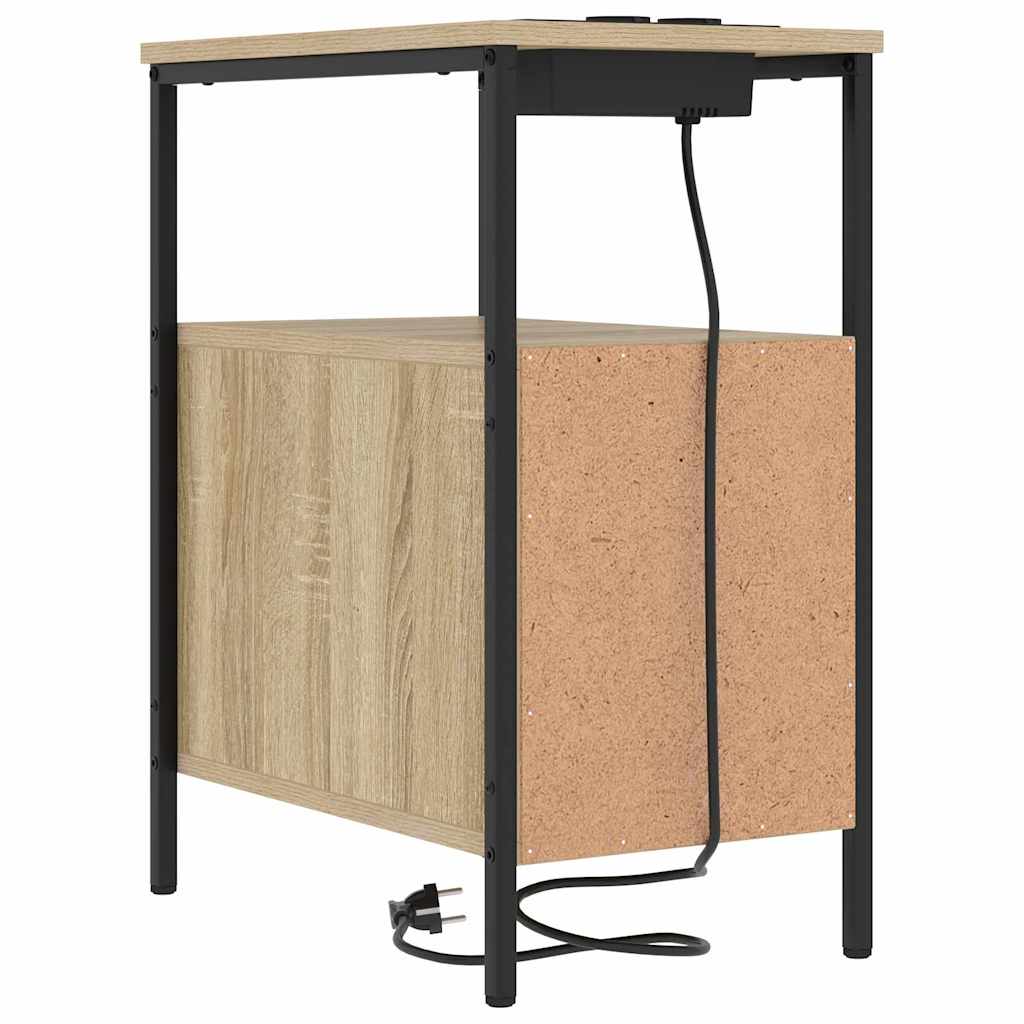 Bedside table with drawer Sonoma oak 30 x 48 x 61 cm