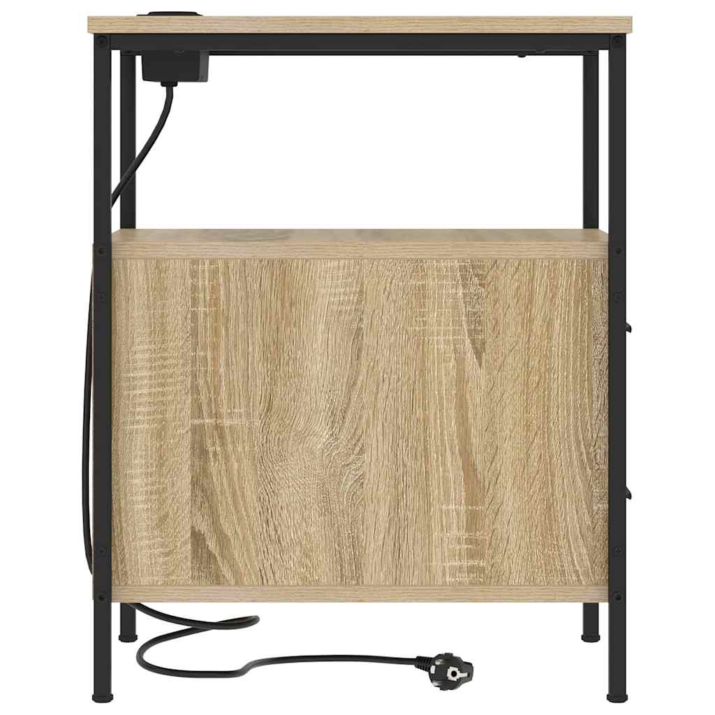 Bedside table with drawer Sonoma oak 30 x 48 x 61 cm