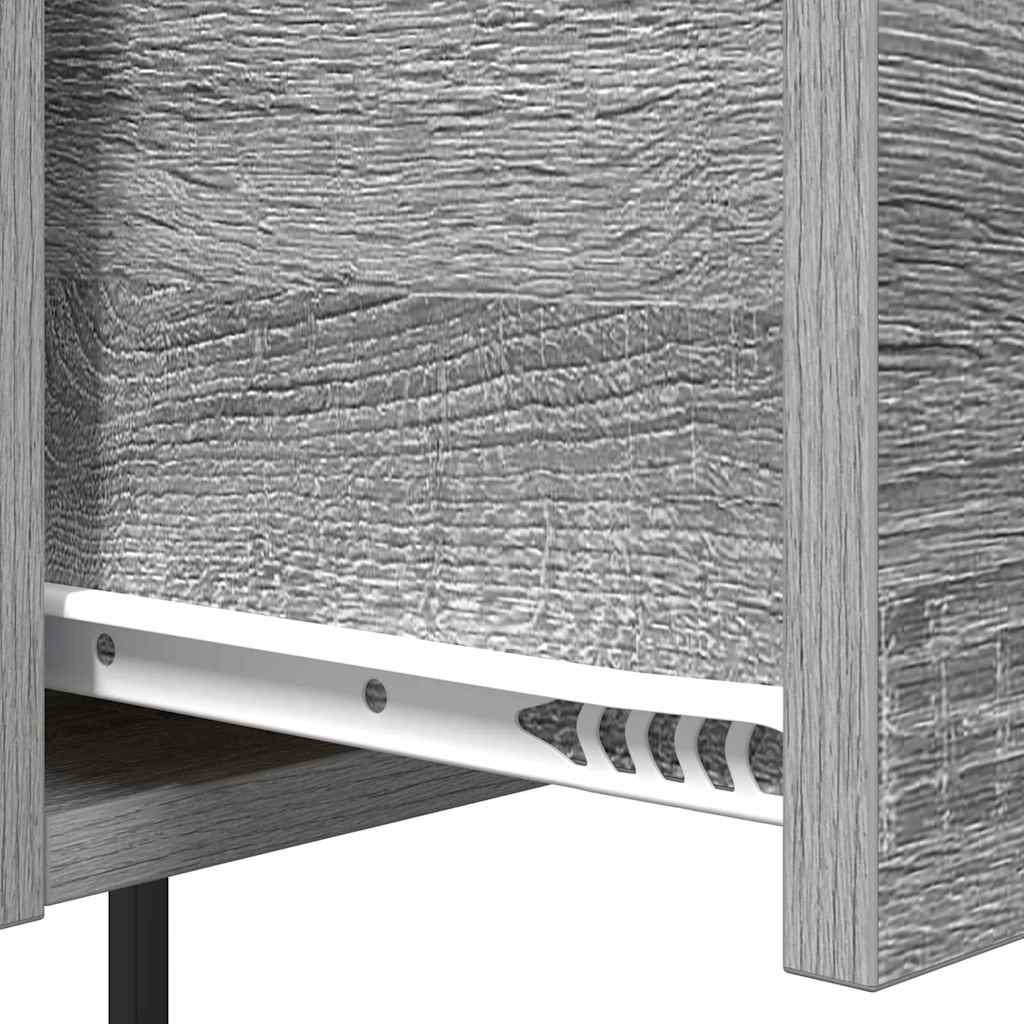 Bedside cabinet 2 pcs Grey sonoma oak 42 x 41 x 56 cm
