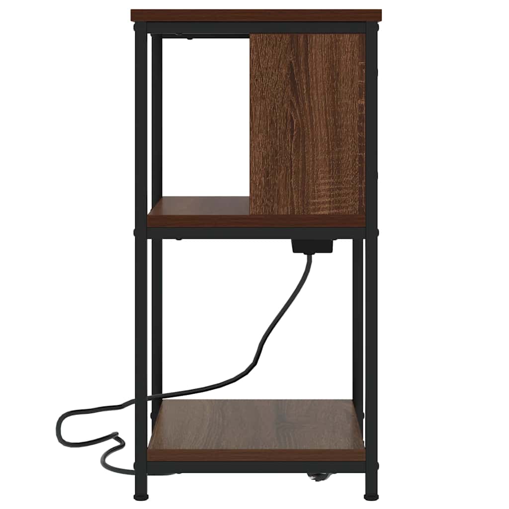 Bedside cabinet 2 pcs Brown oak 38 x 31 x 61 cm