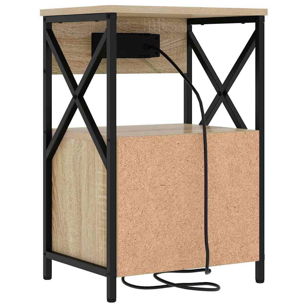 Šalia lovos spintelė 2 pcs Sonoma ąžuolas 40 x 31 x 60 cm