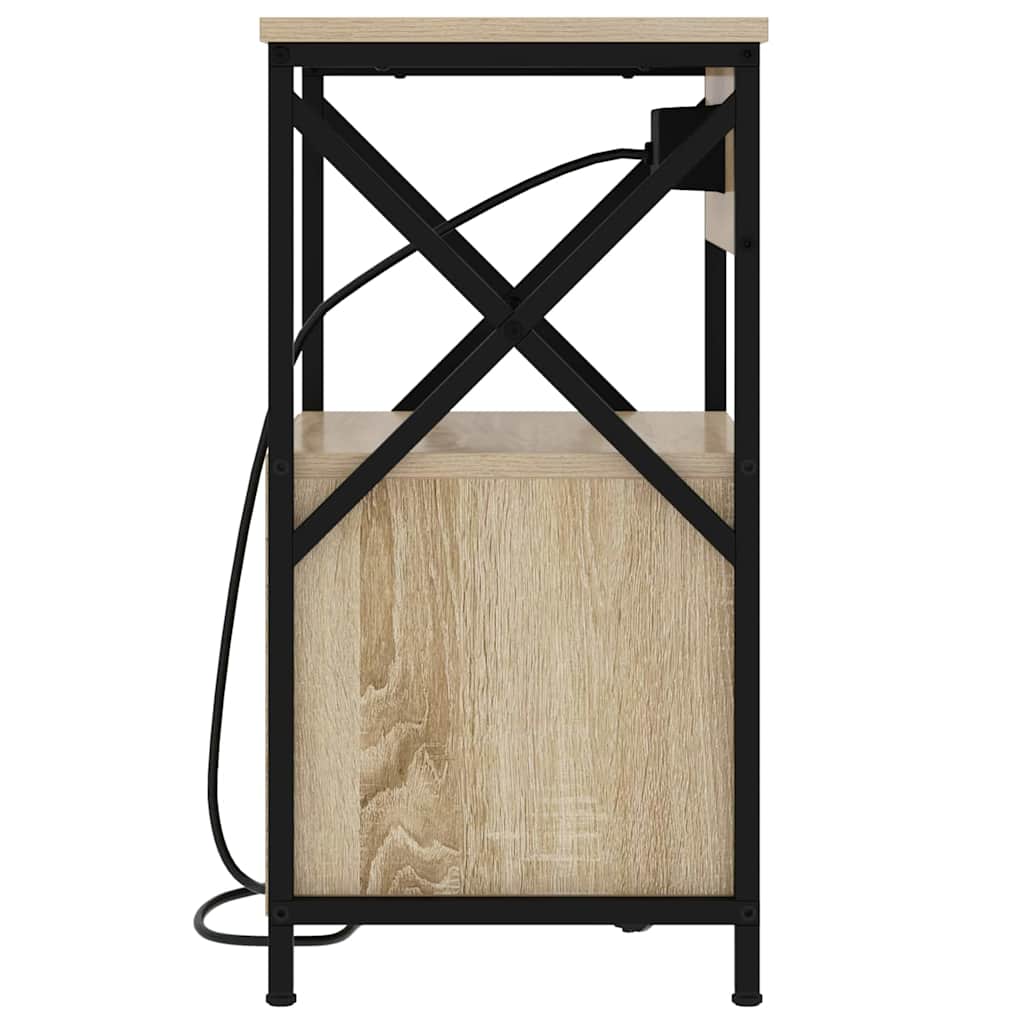 Šalia lovos spintelė 2 pcs Sonoma ąžuolas 40 x 31 x 60 cm