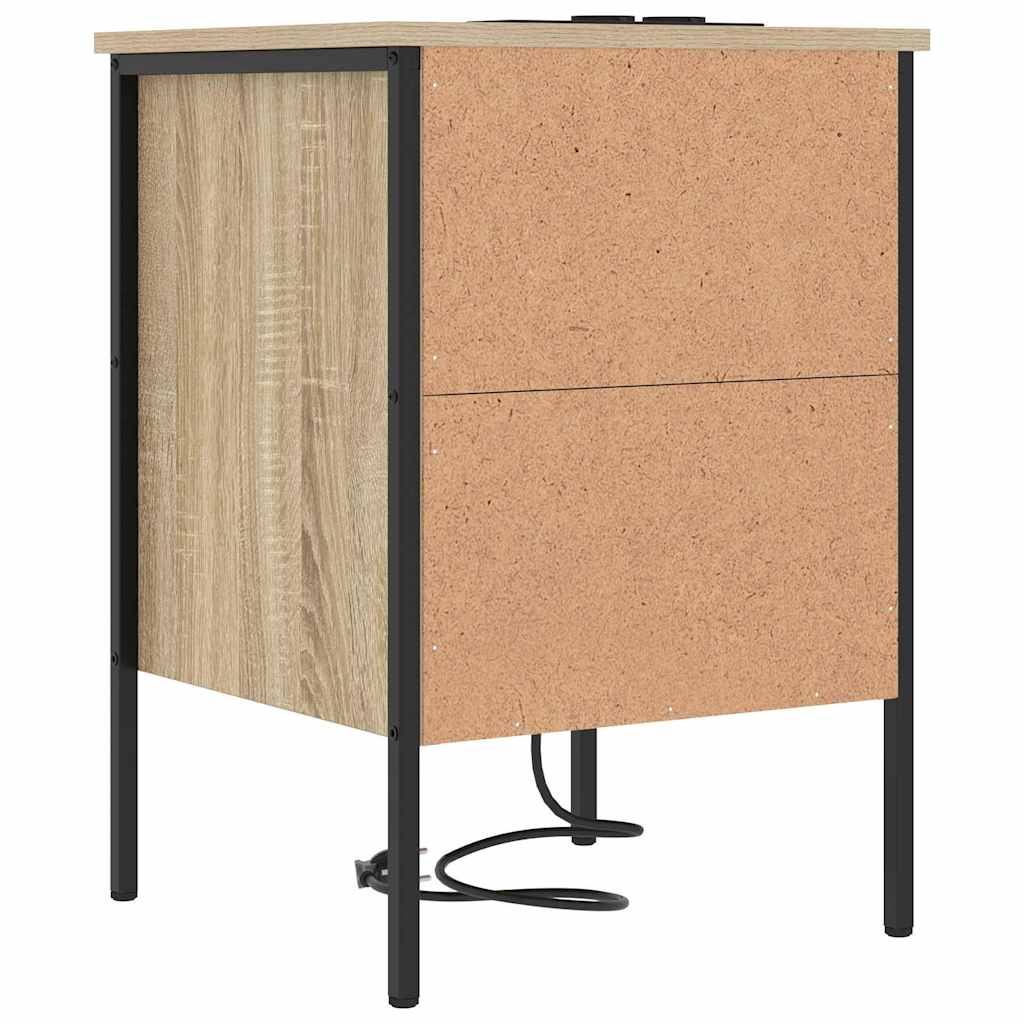 Šalia lovos spintelė 2 pcs Sonoma ąžuolas 42 x 41 x 61 cm