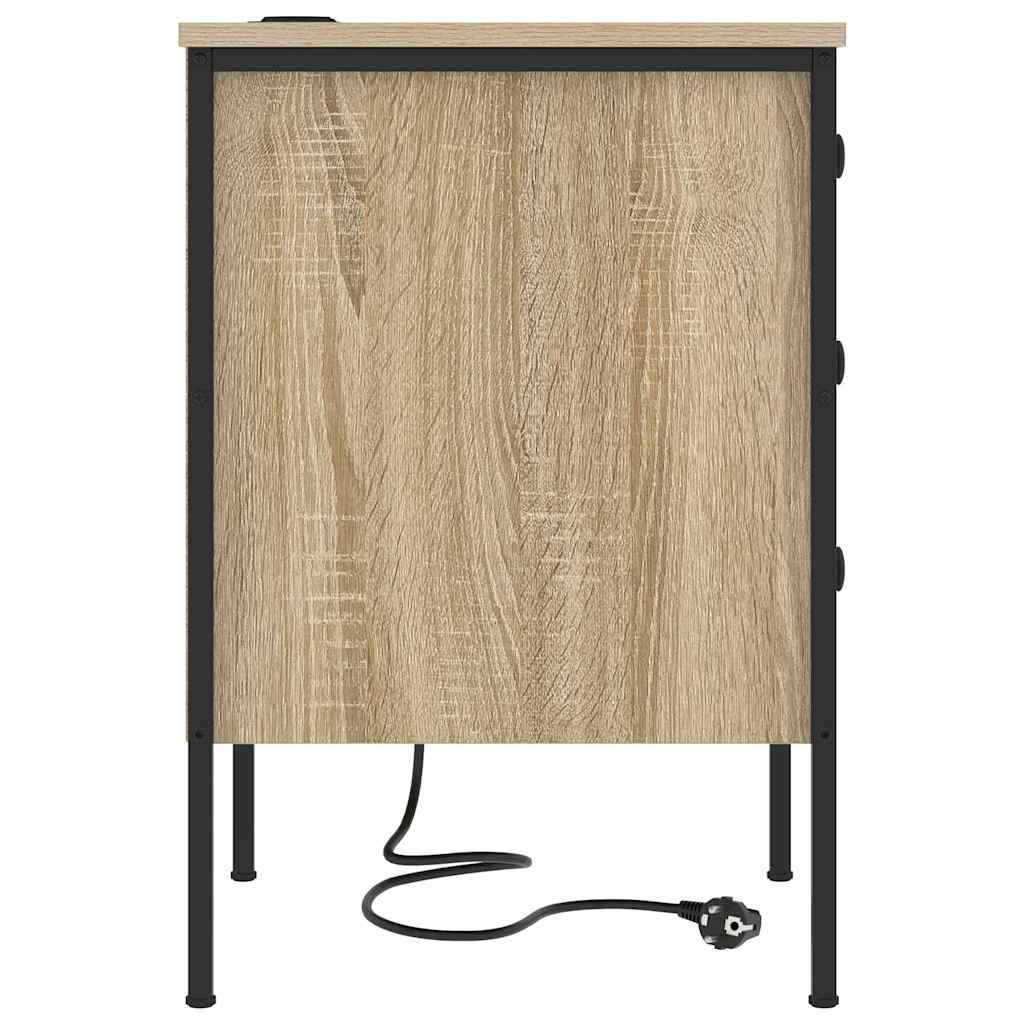 Šalia lovos spintelė 2 pcs Sonoma ąžuolas 42 x 41 x 61 cm