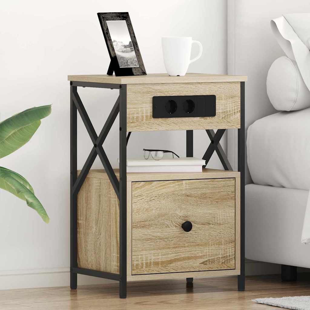 Naktsgaldiņš ar atvilktni, Sonoma ozols, 40 x 31 x 60 cm