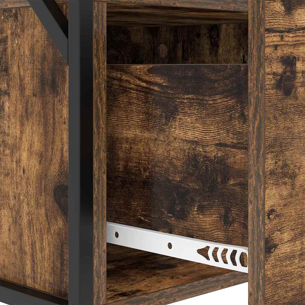 Bedside cabinet 2 pcs Smoked oak 40 x 31 x 60 cm