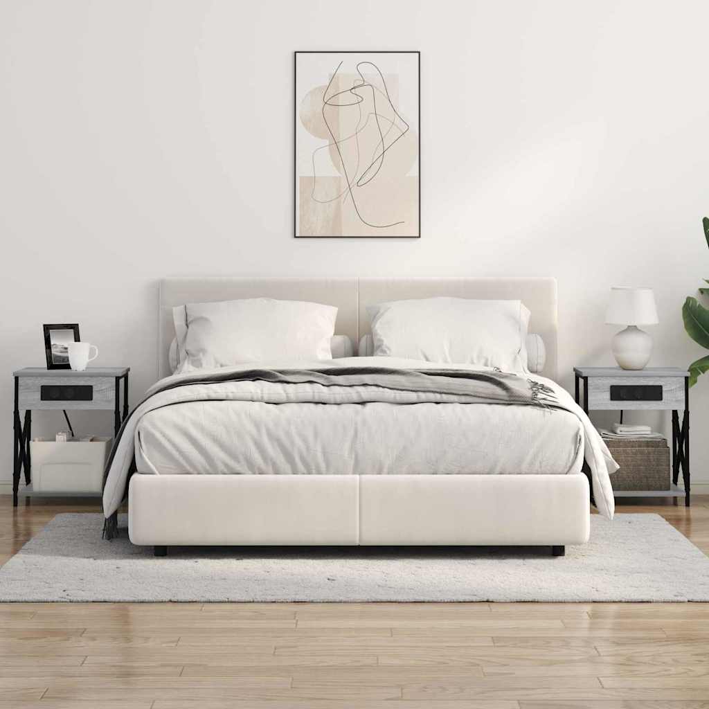 Nightstand Gray Sonoma 41 x 31 x 51 cm