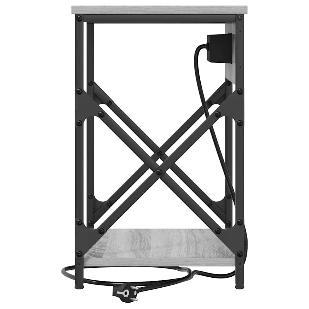 Nightstand Gray Sonoma 41 x 31 x 51 cm