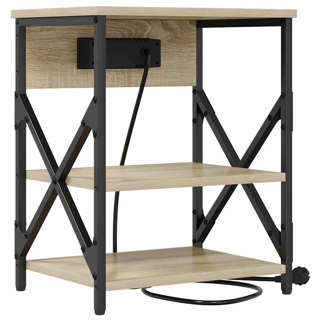 Šalia lovos spintelė 2 pcs Sonoma ąžuolas 41 x 31 x 51 cm