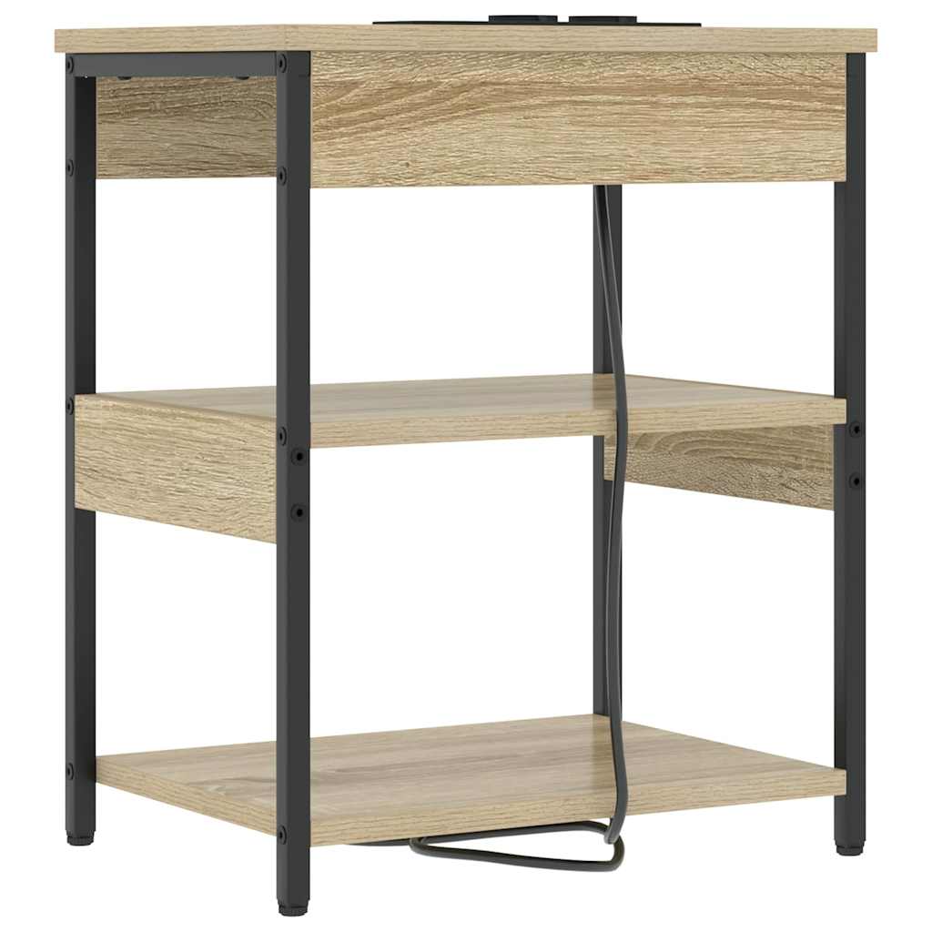Bedside cabinet 2 pcs Sonoma oak 41 x 31 x 51 cm