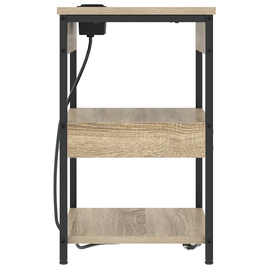 Bedside cabinet 2 pcs Sonoma oak 41 x 31 x 51 cm