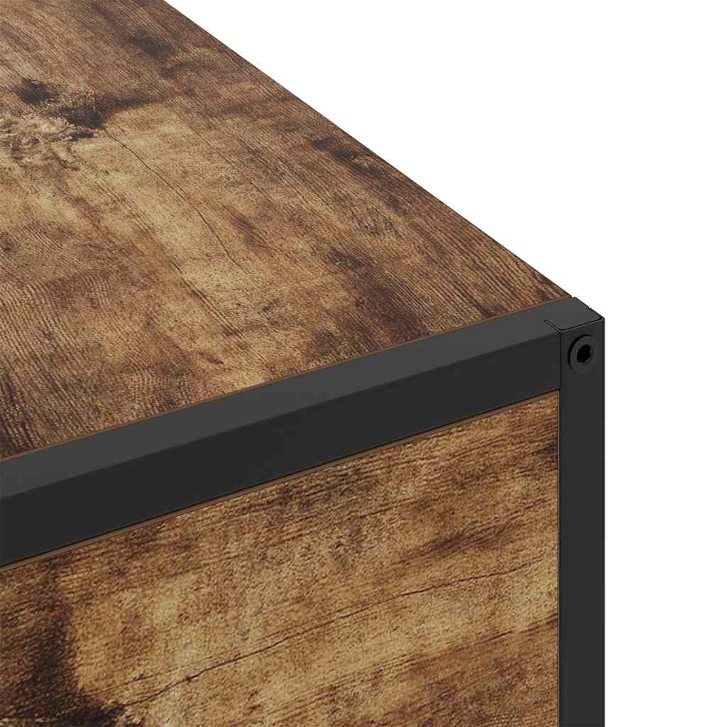 Bedside Cabinet Smoked Oak 40 x 27 x 76 cm
