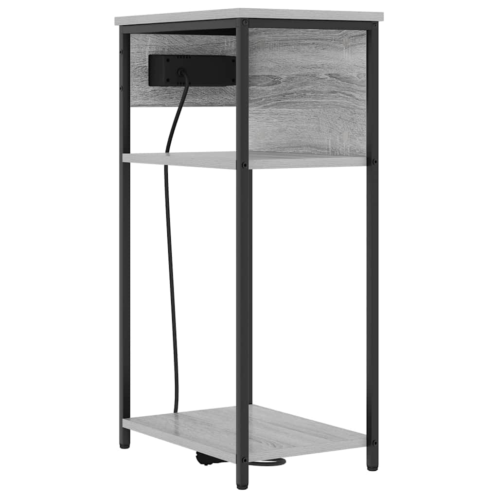 Bedside Cabinet Grey Sonoma 41 x 28 x 76 cm