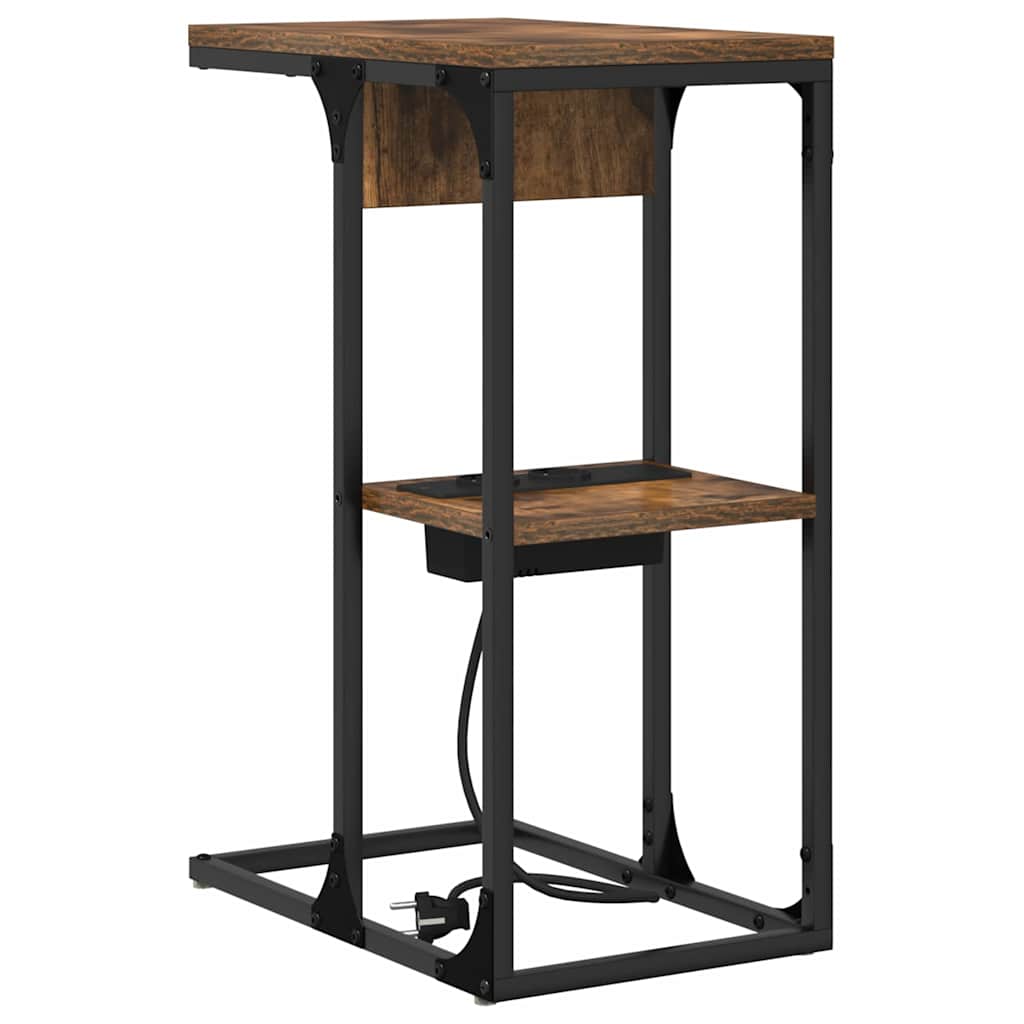 Bedside cabinet Smoked oak 41.5 x 26 x 60.5 cm