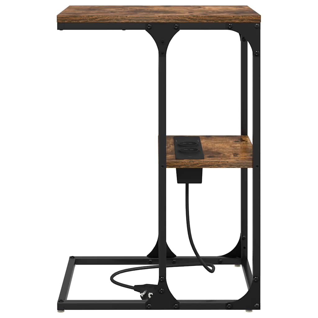 Bedside cabinet Smoked oak 41.5 x 26 x 60.5 cm