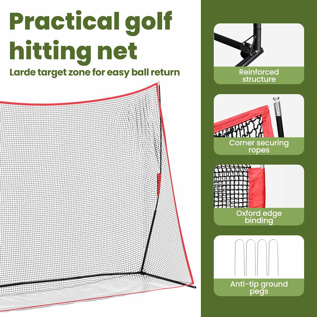 Golfas mokymo priemonės Juoda 309 x 93 x 216 cm Poliesteris