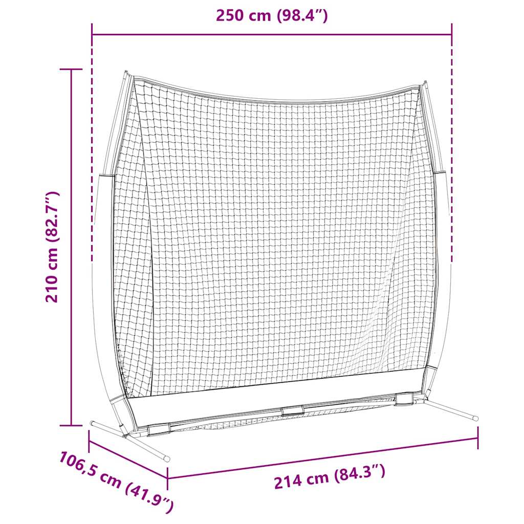 Golfas mokymo priemonės Juoda 213 x 213 cm Poliesteris