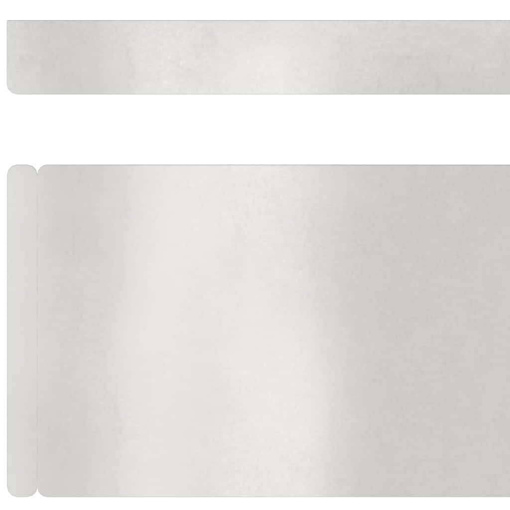 Dārza zālienu apmales 4 gab. sudraba krāsā 450 x 10 cm