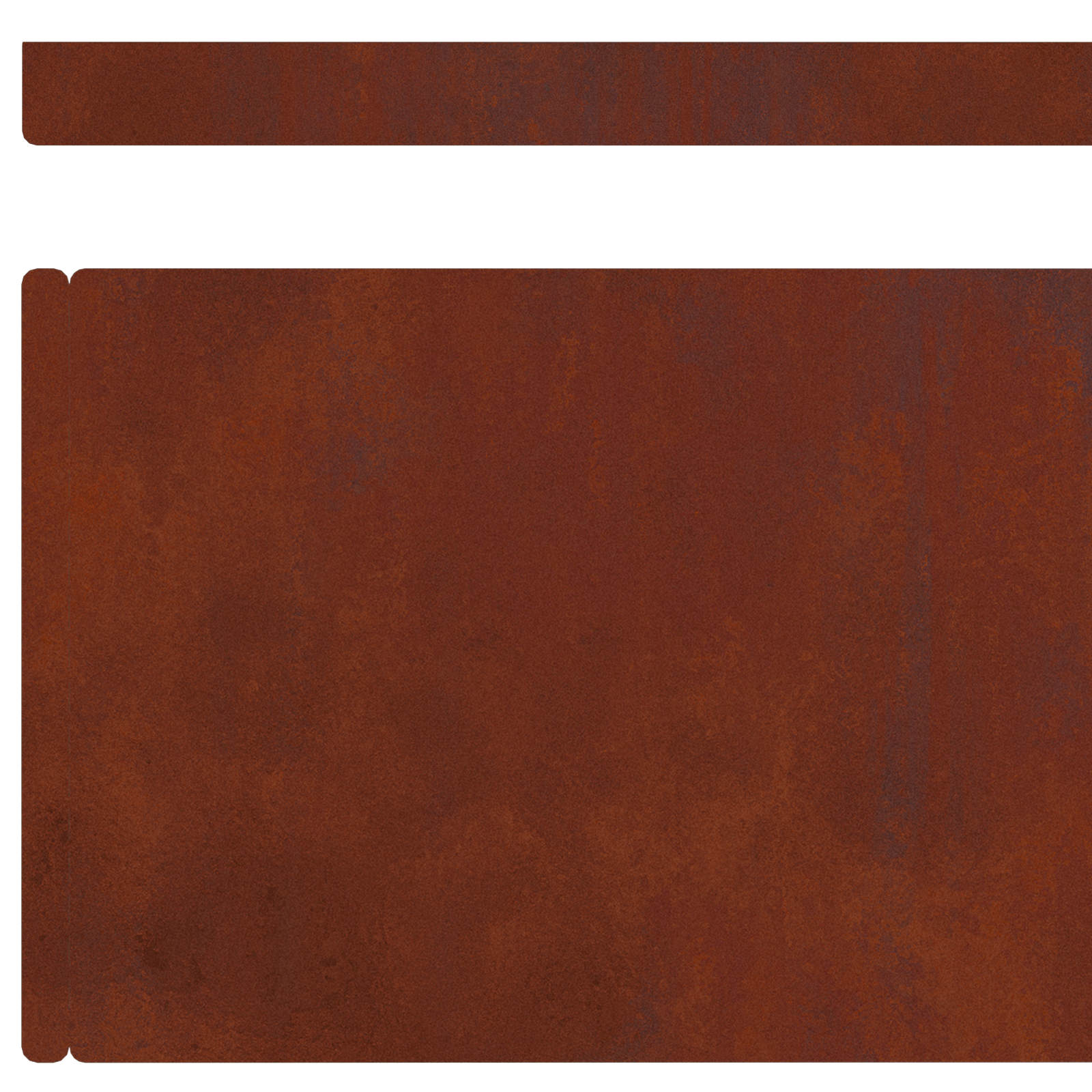 Vejo kraštas 450 x 15 cm Atmosferos poveikiui atsparus plienas