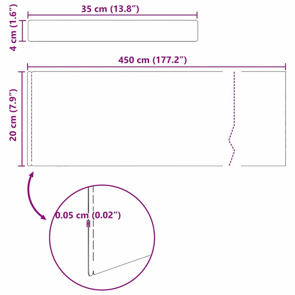 Dārza zāliena apmalojums Sudrabs 450 x 20 cm Nerūsējošais tērauds
