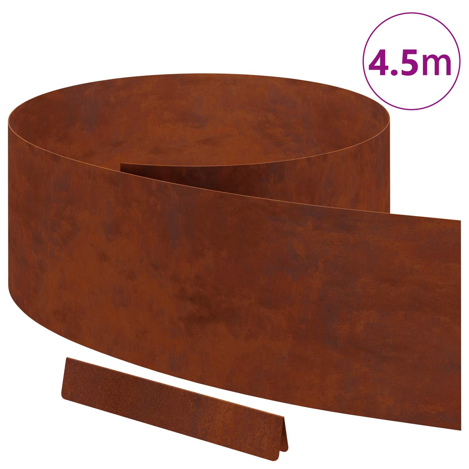 Vejo kraštas 450 x 25 cm Atmosferos poveikiui atsparus plienas