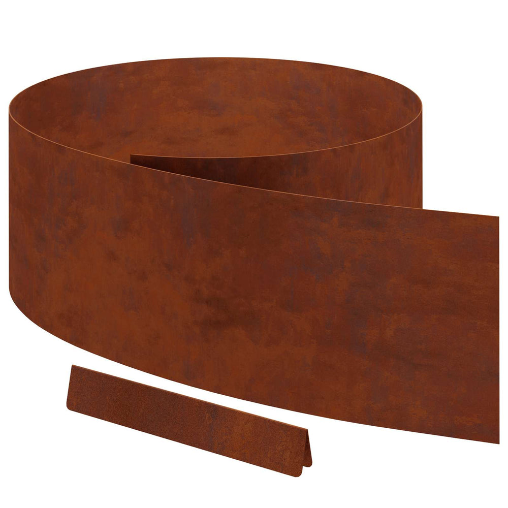 Vejo kraštas 4 pcs Rūdijanti 450 x 0,05 x 25 cm