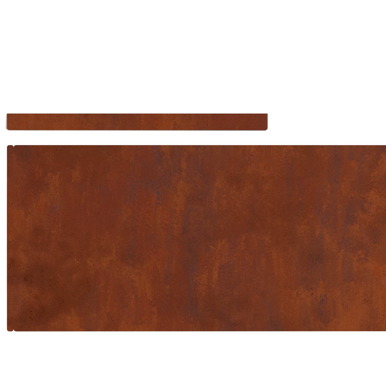 Vejo kraštas 4 pcs Rūdijanti 450 x 0,05 x 25 cm