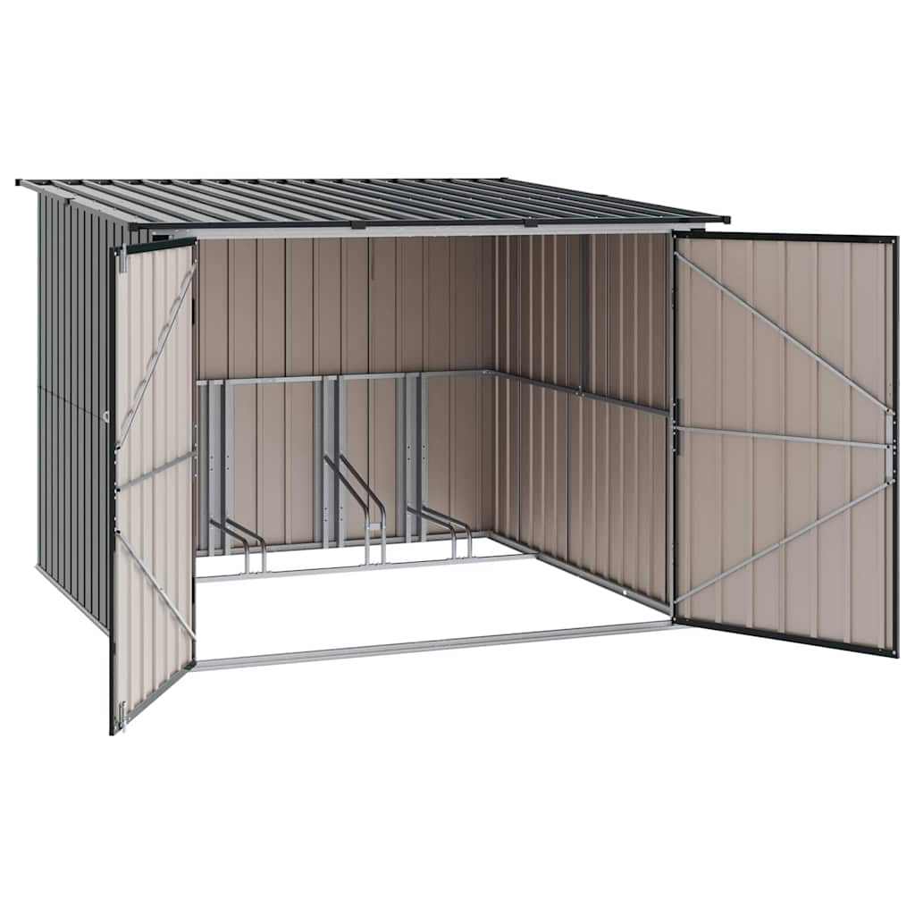 Bicycle storage DUNMORE, anthracite, 215x206cm