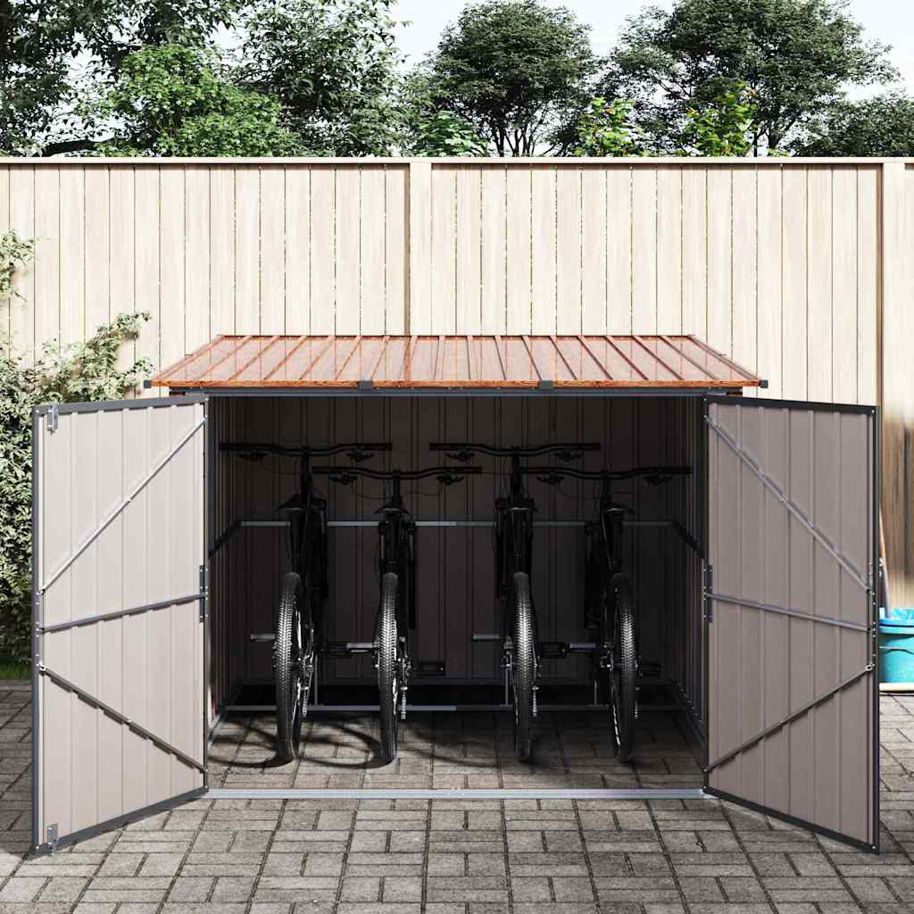 Bike Shed DUNMORE, brown, 215x206cm