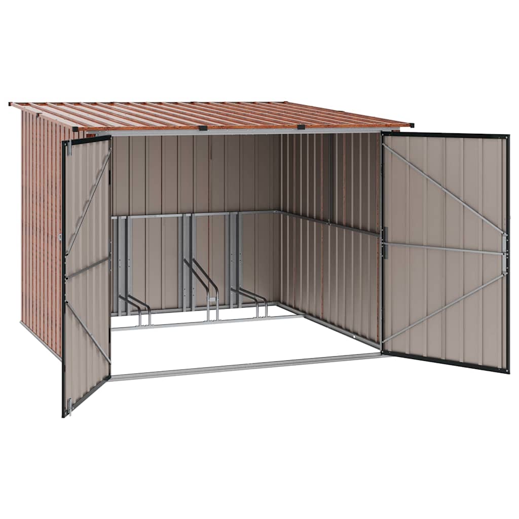 Bike Shed DUNMORE, brown, 215x206cm