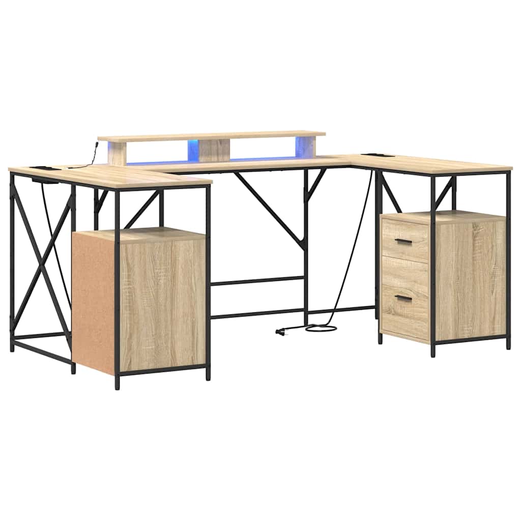 Stalas Sonoma ąžuolas 182 x 101 x 87.5 cm Apdirbta mediena
