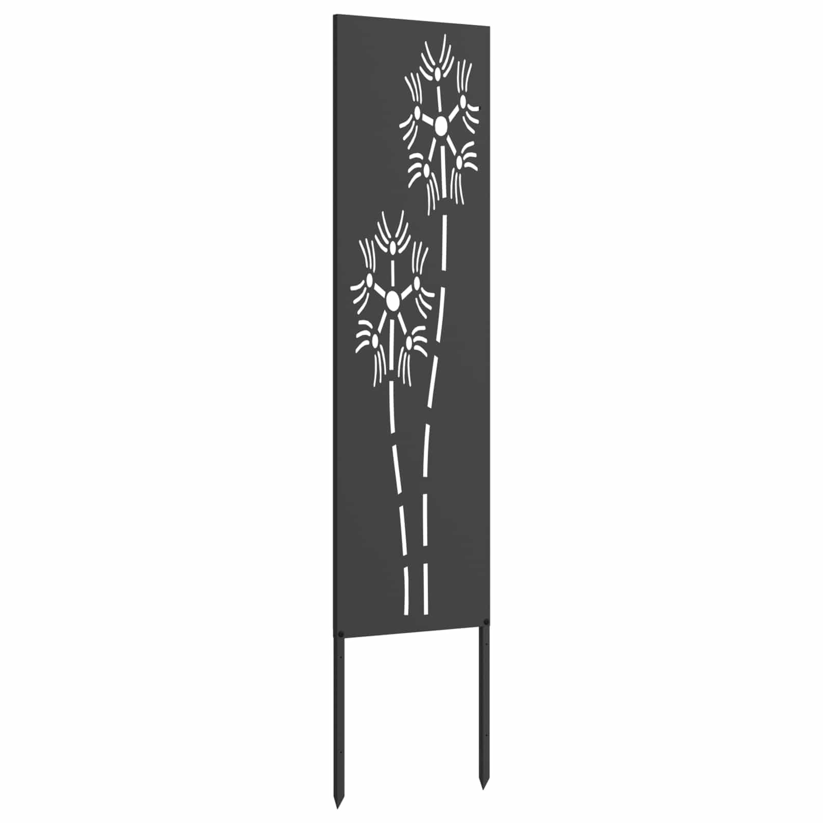 Sodo privatumo ekranas „Fretwork“ Juoda 32 x 140 cm